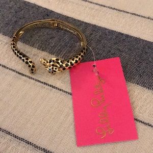 Lily Pulitzer Thin Cheetah Gold Bangle